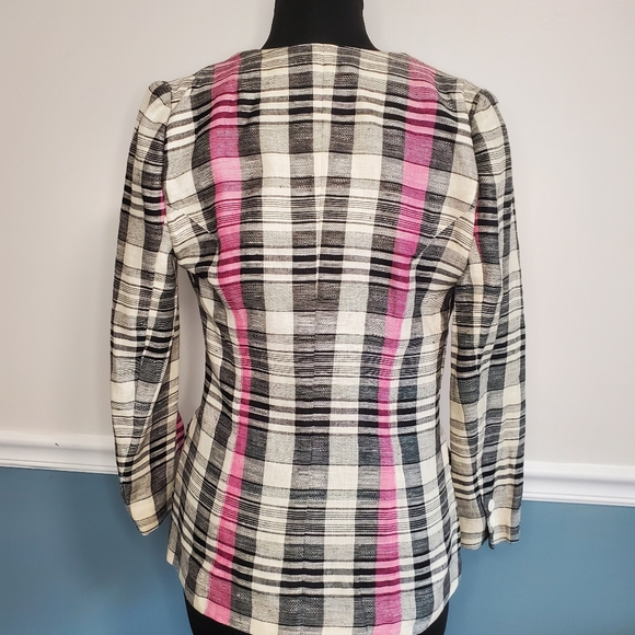 Vintage plaid blazer - Picture 5 of 9